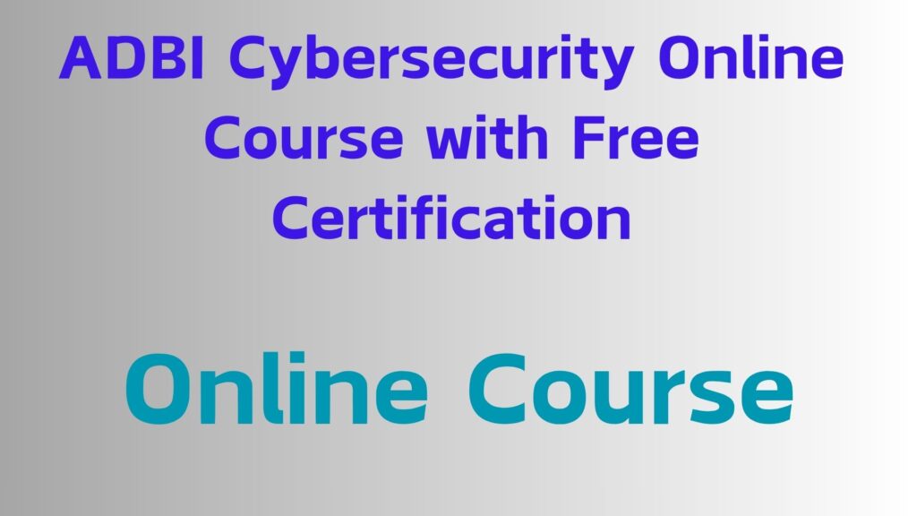 Online Course 2026