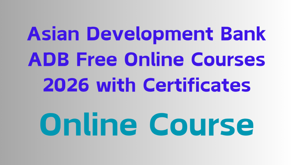 online course 2026