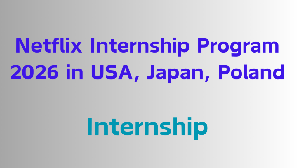 2026 Internship