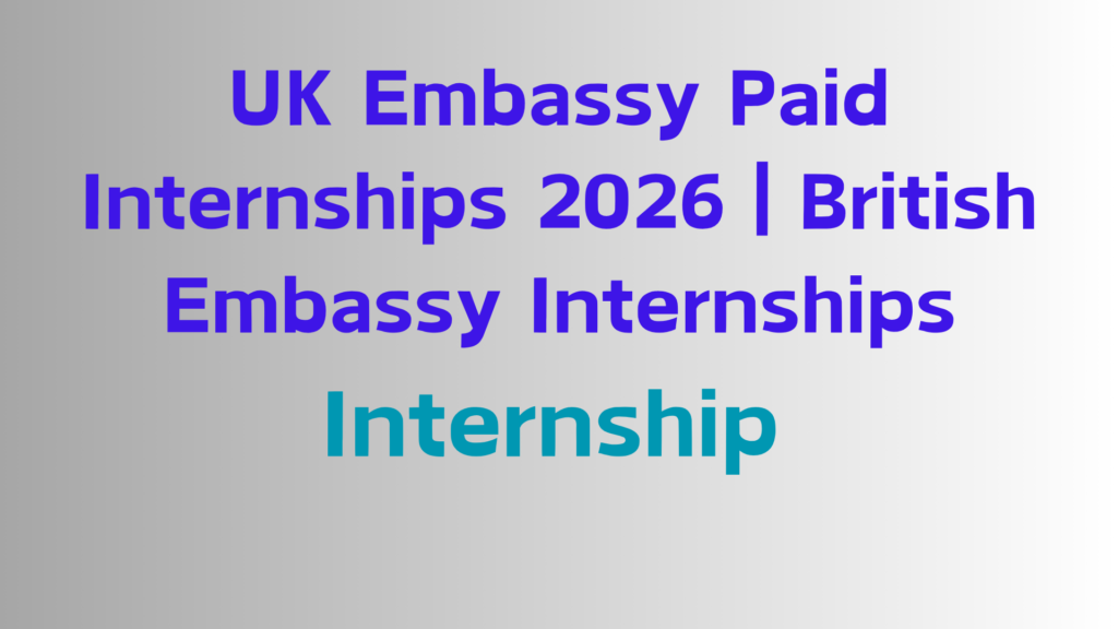 2026 Internship
